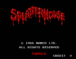SplatterHouse (World new version) Title Screen